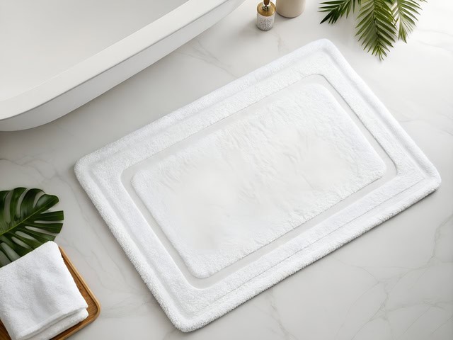 Textile image illustrating bath mats
