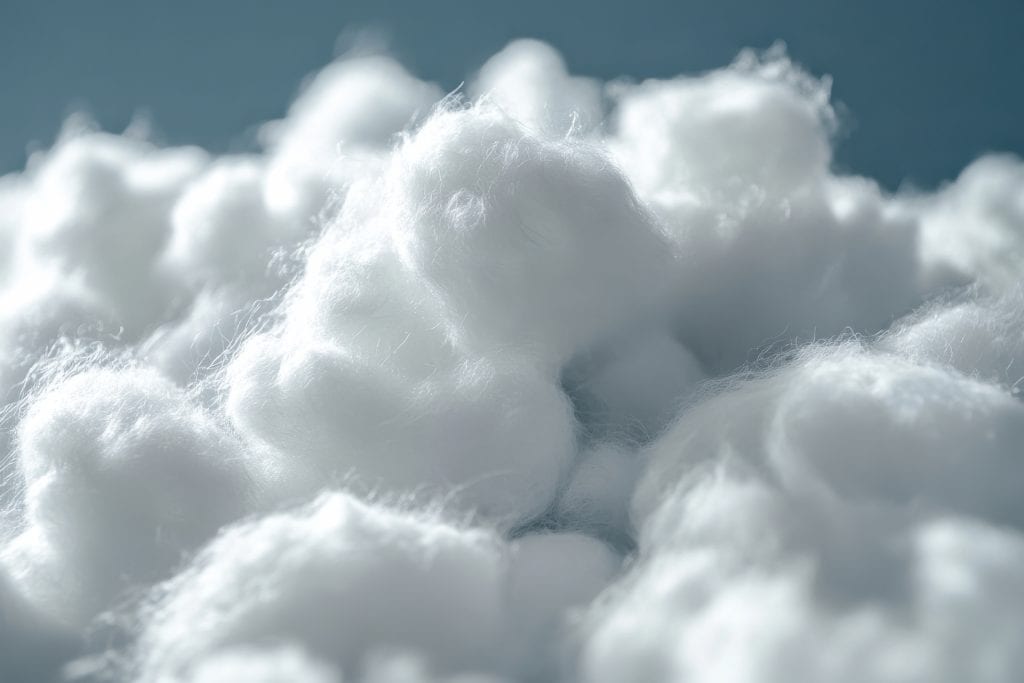 Textile image illustrating conjugated siliconized hollow-cut polyester fiber (hcs)