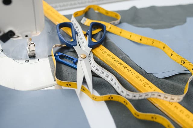 Customized stitching and labeled fabric pieces