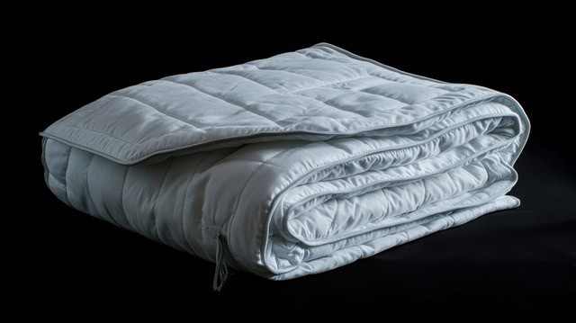 Textile image illustrating duvets, quilts & comforters