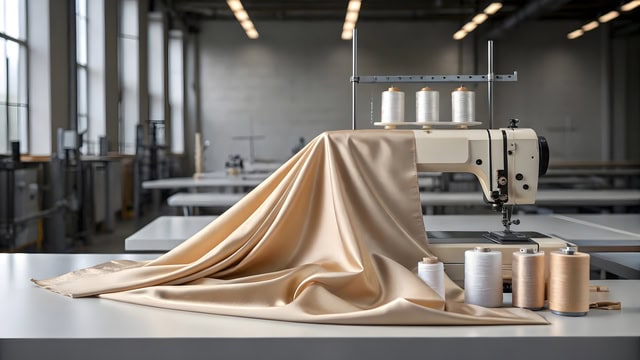 Textile image illustrating fabric finishing processes