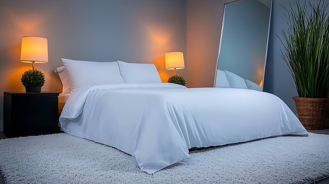 Textile image illustrating flat sheets (bedsheets)