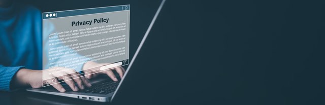 Textile image illustrating privacy policy