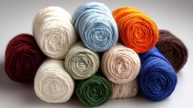 Textile image illustrating pure cotton yarn